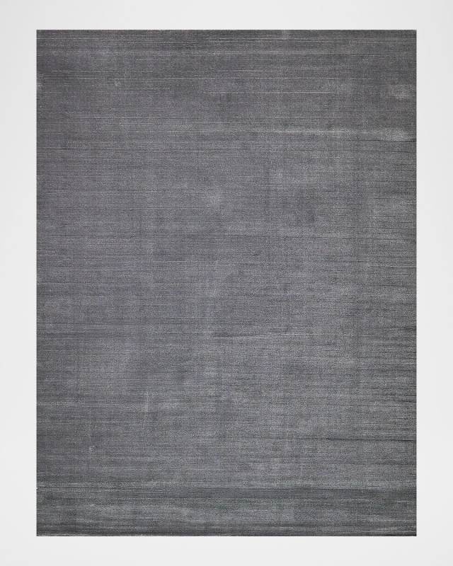Pavia Hand-Loomed Gray Rug, 4' x 6'